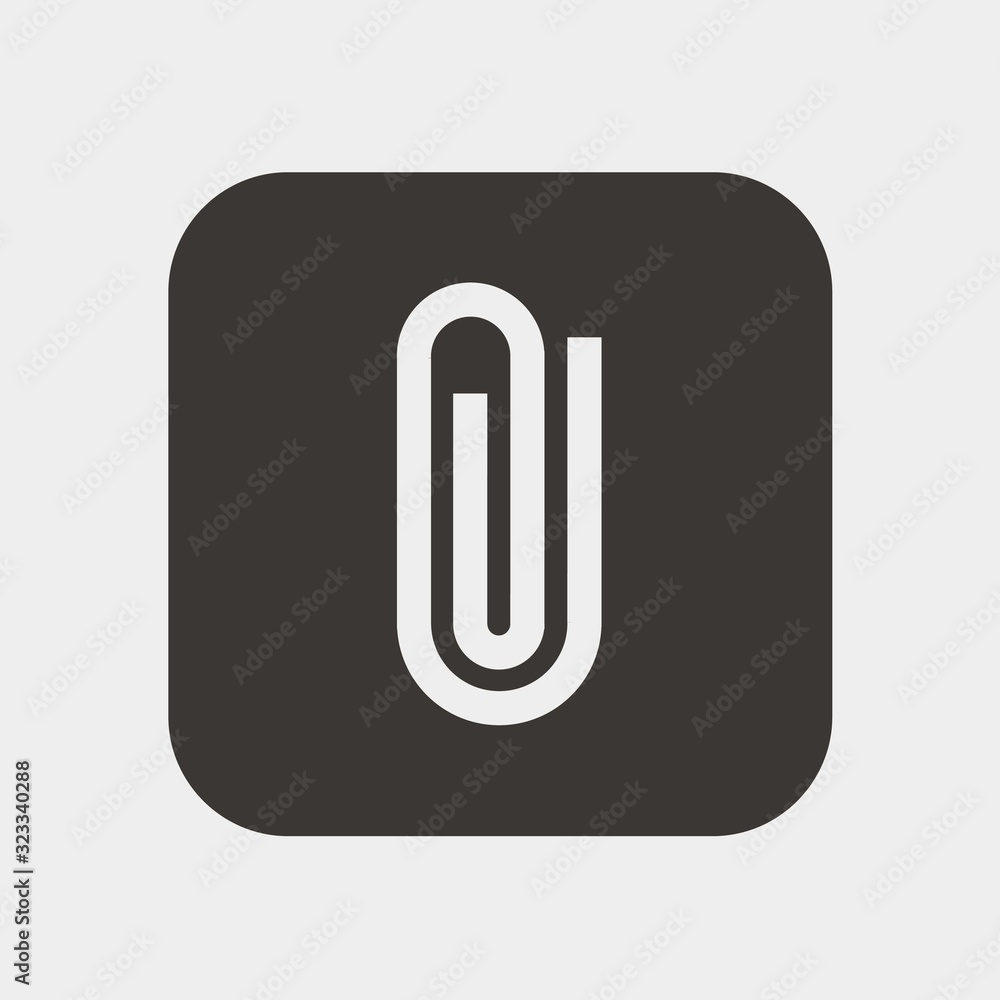 paperclip icon vector illustration and symbol for website and graphic design paperclip icon vector illustration and symbol for website and graphic design
