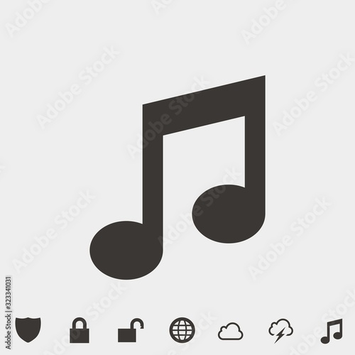 music icon vector illustration and symbol for website and graphic design