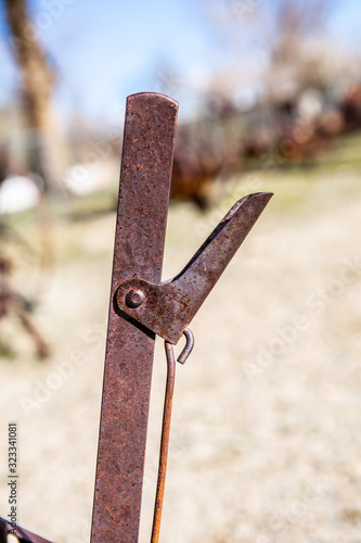 rustic farm equipment