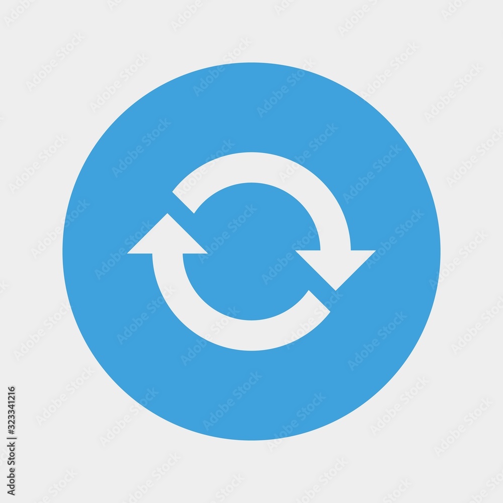rotation arrows icon vector illustration and symbol for website and graphic design rotation arrows icon vector illustration and symbol for website and graphic design