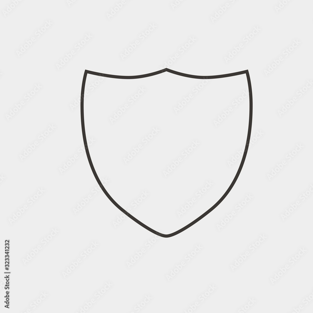 sheild icon vector illustration and symbol for website and graphic design sheild icon vector illustration and symbol for website and graphic design