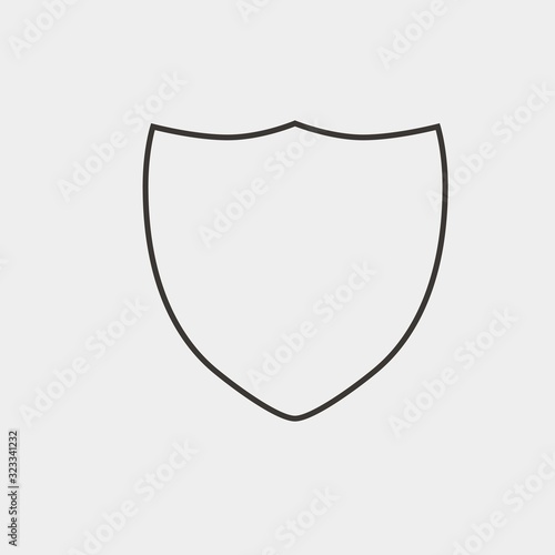 sheild icon vector illustration and symbol for website and graphic design