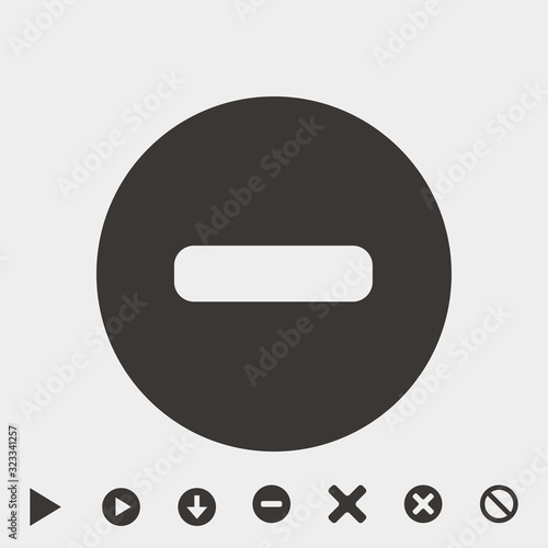 stop icon vector illustration and symbol for website and graphic design