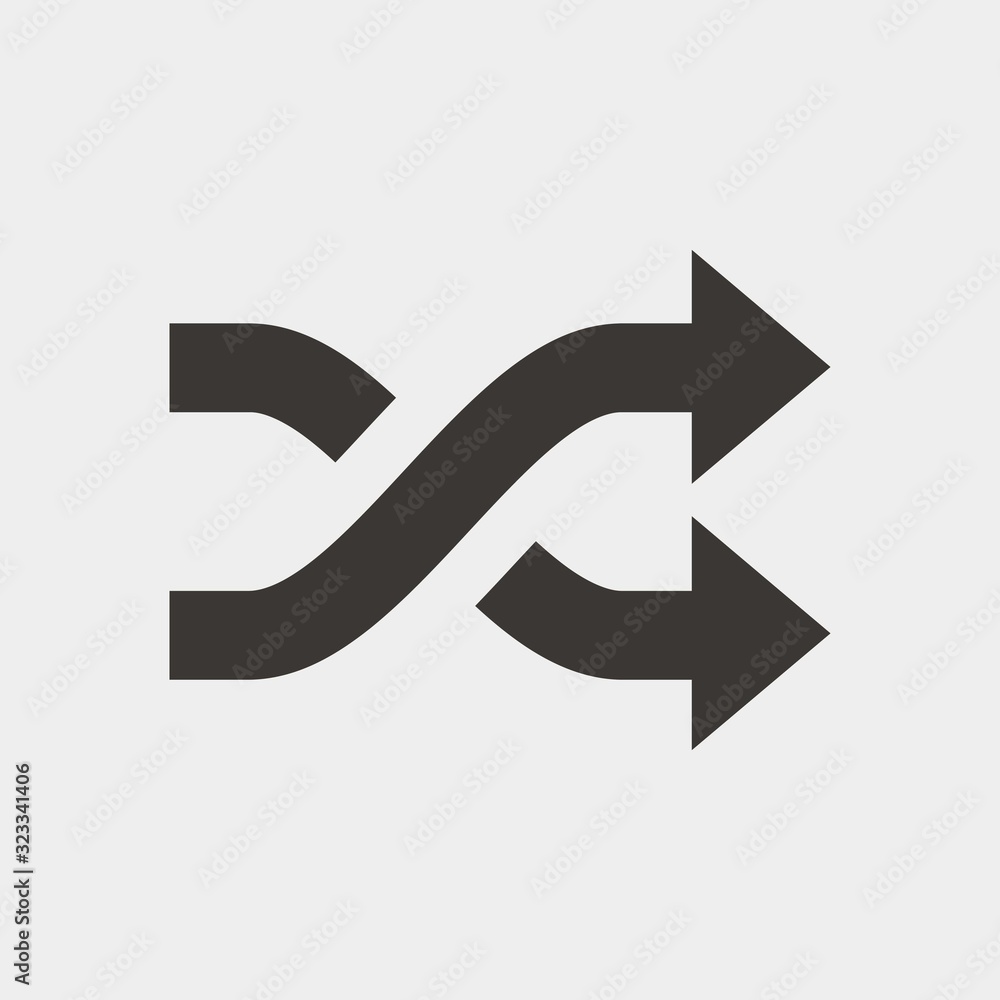 twist arrows icon vector illustration and symbol for website and graphic design twist arrows icon vector illustration and symbol for website and graphic design