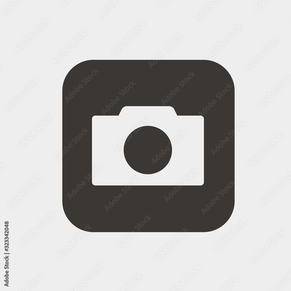 camera icon vector illustration and symbol for website and graphic design