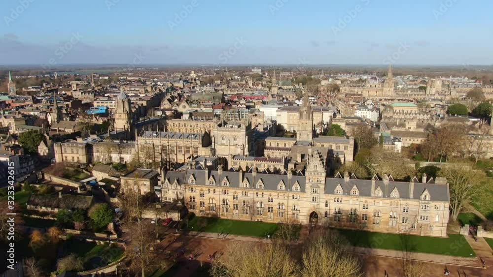 City of Oxford and Christ Church University - aerial view -aerial photography City of Oxford and Christ Church University - aerial view -aerial photography