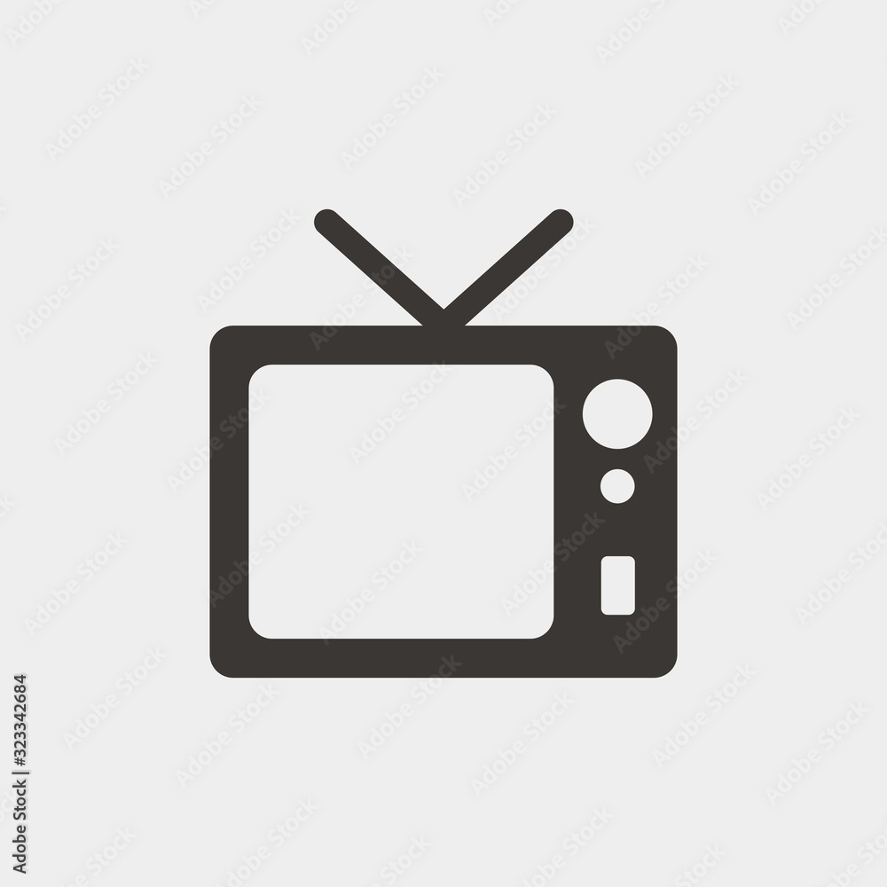 old tv icon vector illustration and symbol for website and graphic design old tv icon vector illustration and symbol for website and graphic design