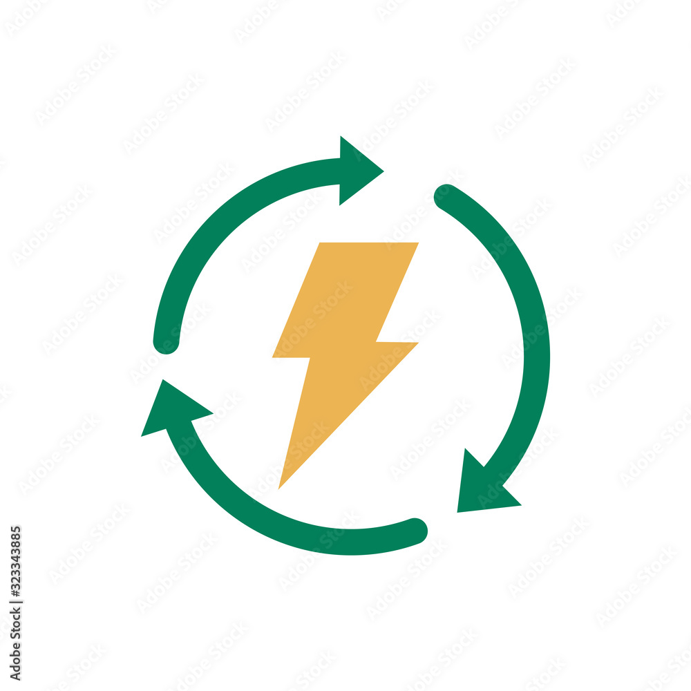 arrows recycle symbol with power ray arrows recycle symbol with power ray