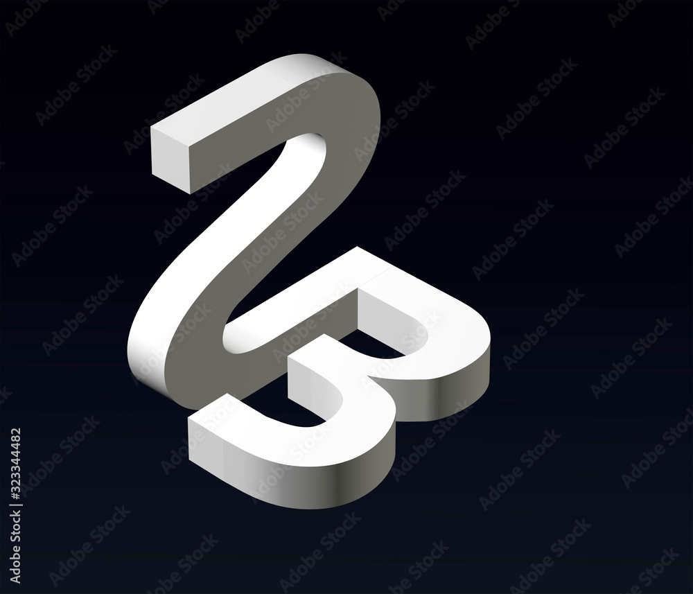 Font stylization of the letters S and Z, Y, L, P, E, B, font composition of the logo. 3D rendering. Font stylization of the letters S and Z, Y, L, P, E, B, font composition of the logo. 3D rendering.