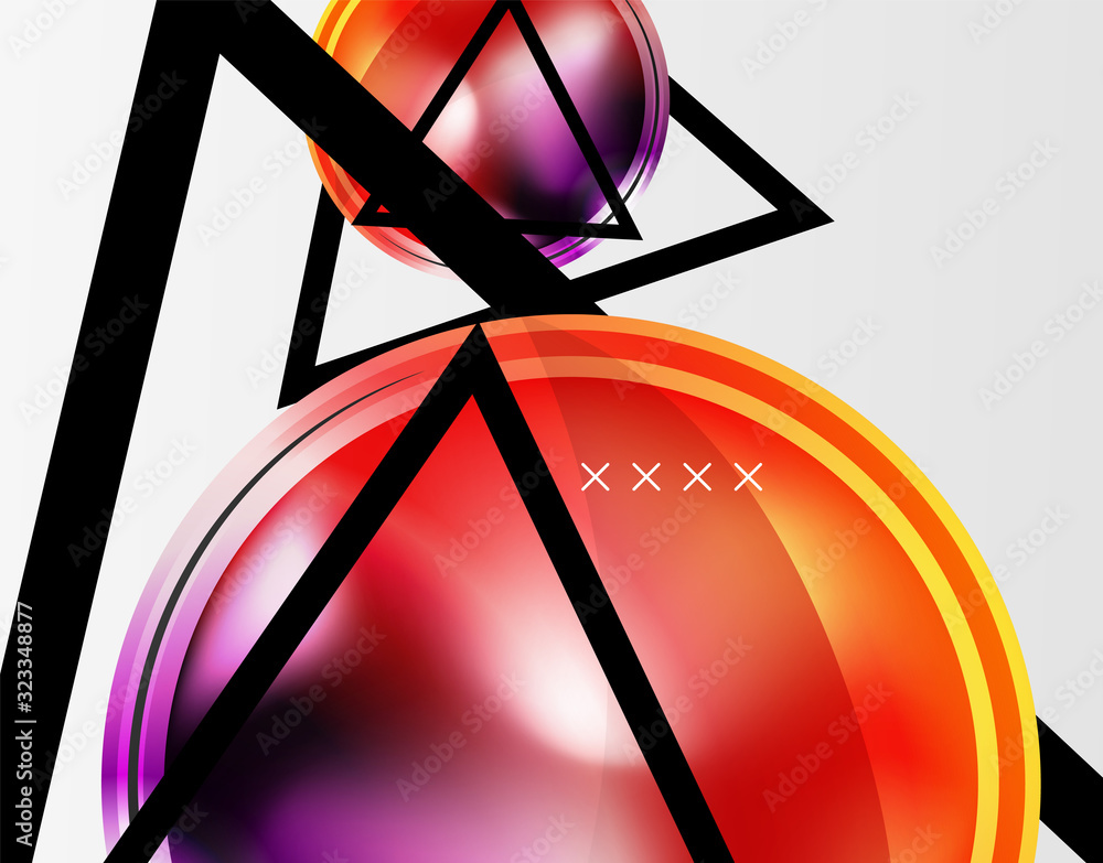 Abstract background - glossy glass bubbles, abstract sphere shapes. Vector Illustration For Wallpaper, Banner, Background, Card, Book Illustration, landing page Abstract background - glossy glass bubbles, abstract sphere shapes. Vector Illustration For Wallpaper, Banner, Background, Card, Book Illustration, landing page