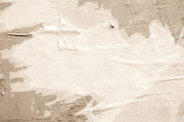Blank brown beige creased crumpled paper texture background old grunge ripped torn vintage collage posters placard