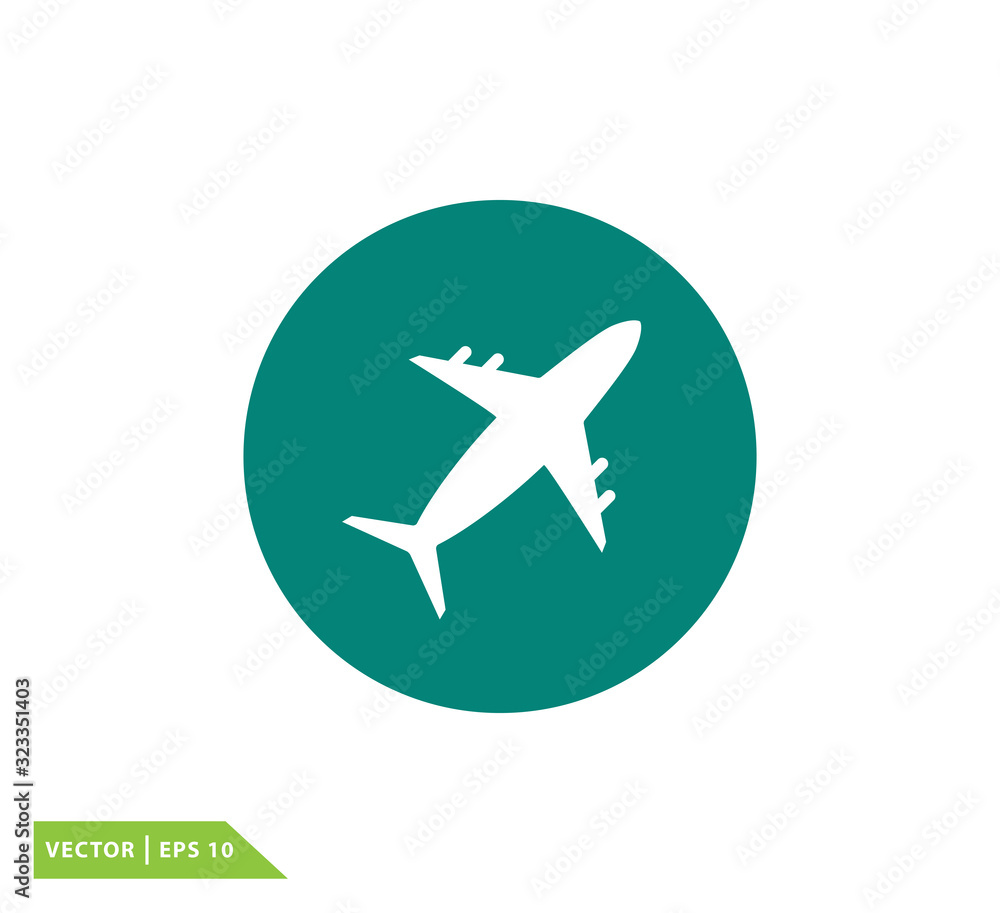 Plane icon vector logo template Plane icon vector logo template