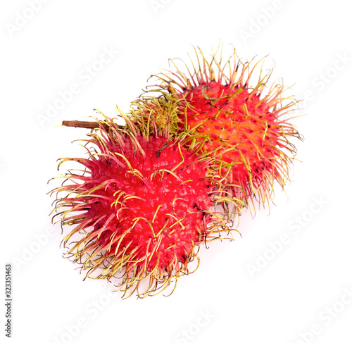 Rambutan an isolated on white background