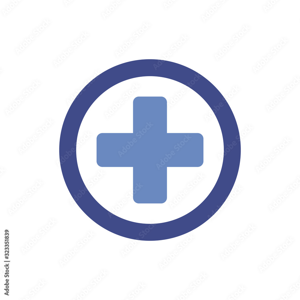 medical cross symbol flat style medical cross symbol flat style