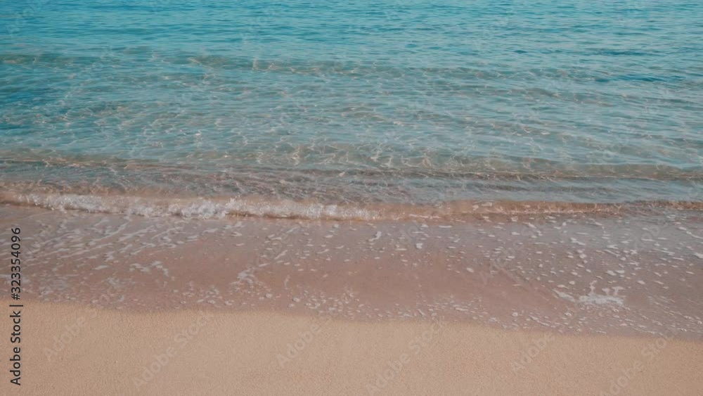 Clean clear sea tide on the beach Clean clear sea tide on the beach