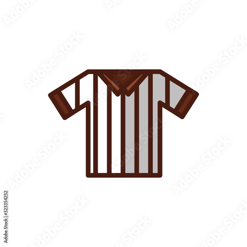 referee shirt uniform isolated icon