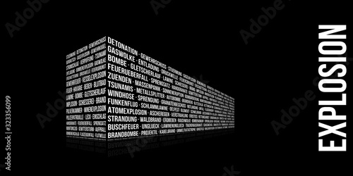 Bild auf Leinwand Explosion