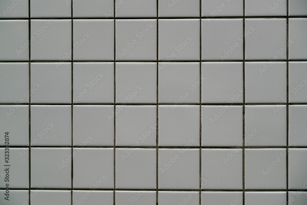 Glay pattern mosaic wall background and texture