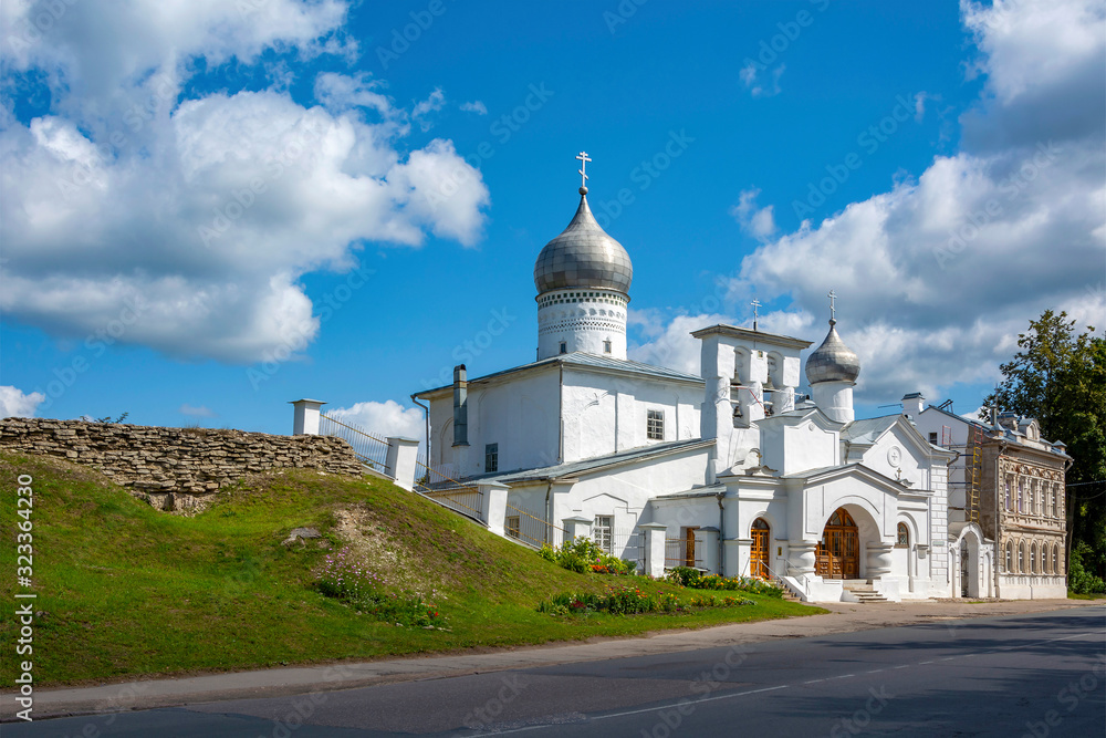 Pskov, the old Orthodox Church of Varlaam Khutynsky on Zvanice