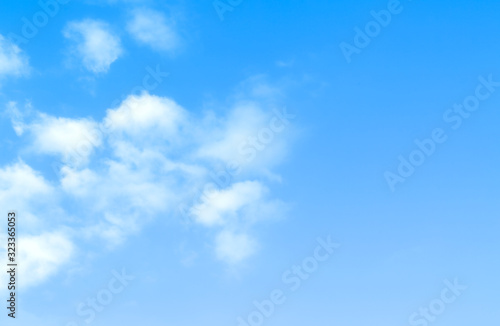 blue sky with beautiful natural white clouds