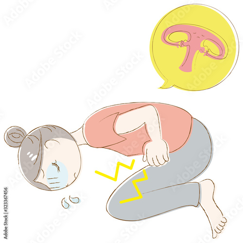 女性　生理痛　腹痛　悩み