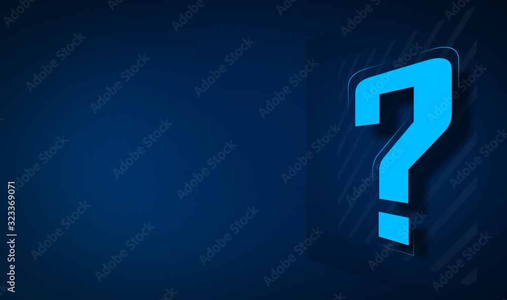 Quiz question mark concept on blue background. Quiz question mark concept on blue background.