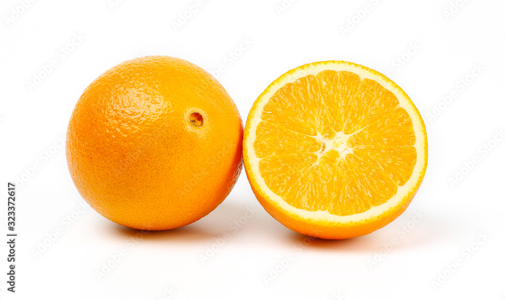 Fresh Egypt orange isolated on white background. Fresh Egypt orange isolated on white background.