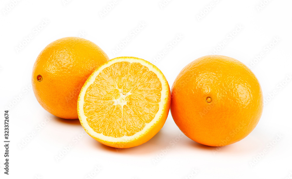 Fresh Egypt orange isolated on white background. Fresh Egypt orange isolated on white background.