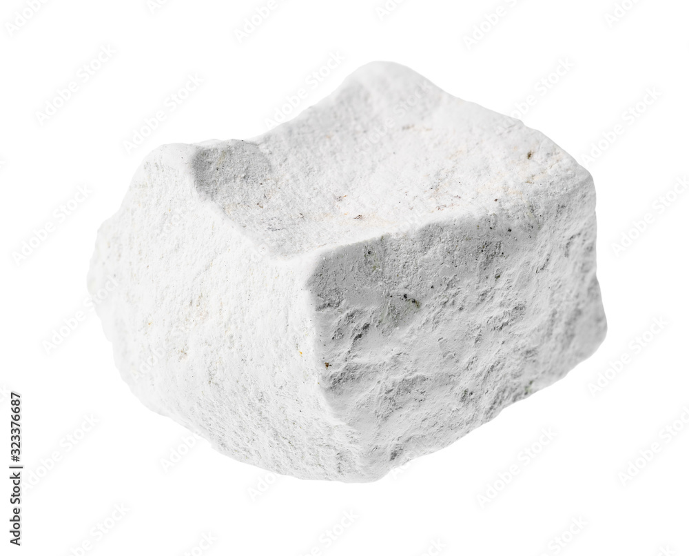 Obraz premium unpolished chalk (white limestone) rock stone