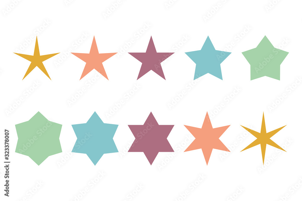star icon isolated set white background vector star icon isolated set white background vector