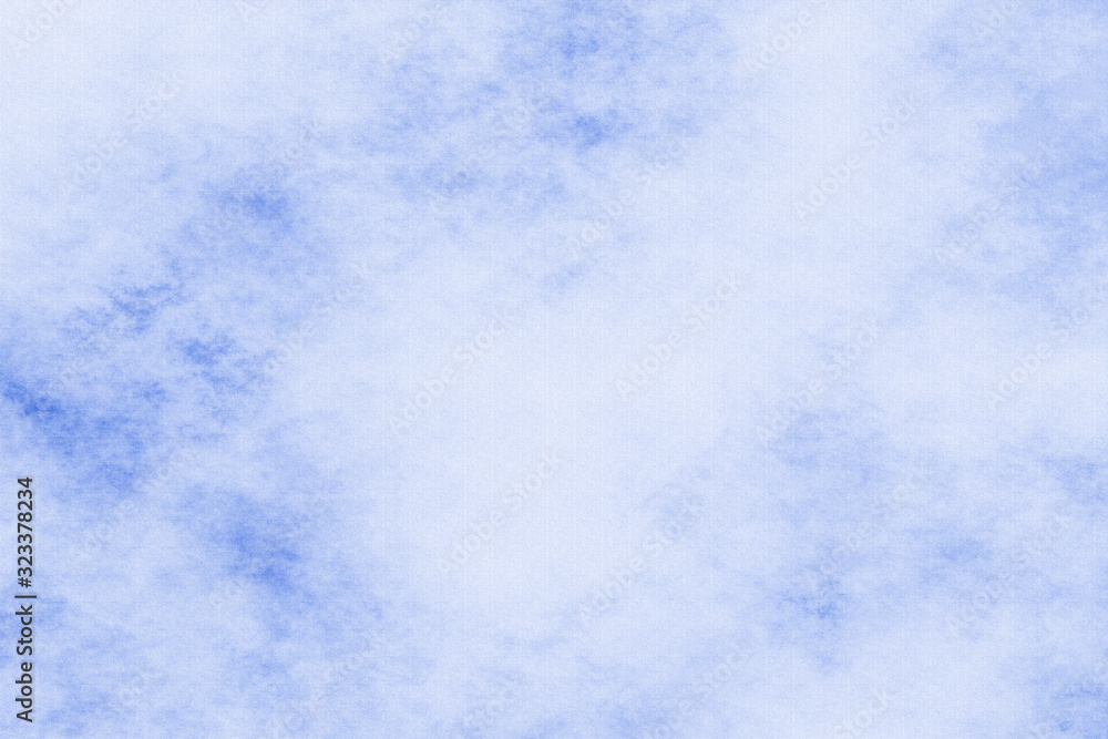 watercolor blue sky clouds abstract texture background. art painting smooth blue colors wet effect drawn on paper canvas.