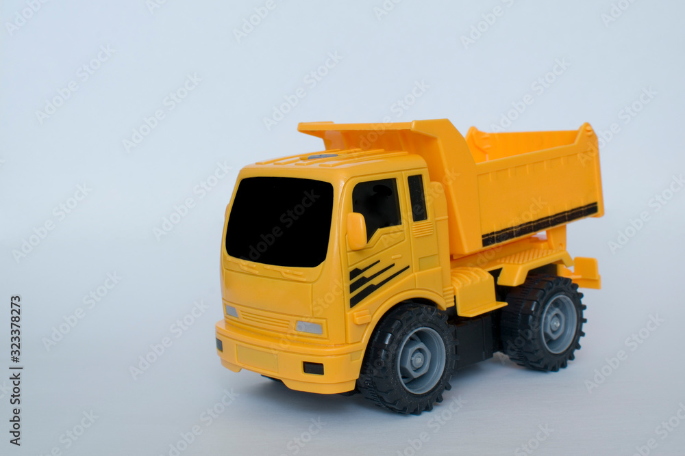 yellow dump truck