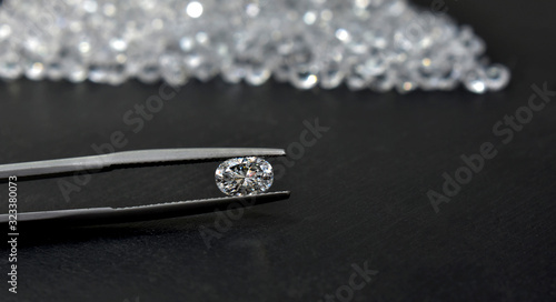 A genuine diamond is a diamond that has been cut and clean. Rare and expensive to make. © Diamon jewelry