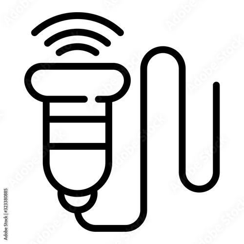 Gynecology ultrasound tool icon. Outline gynecology ultrasound tool vector icon for web design isolated on white background