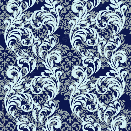 Oriental vector damask patterns for greeting cards and wedding invitations. © Mila star 