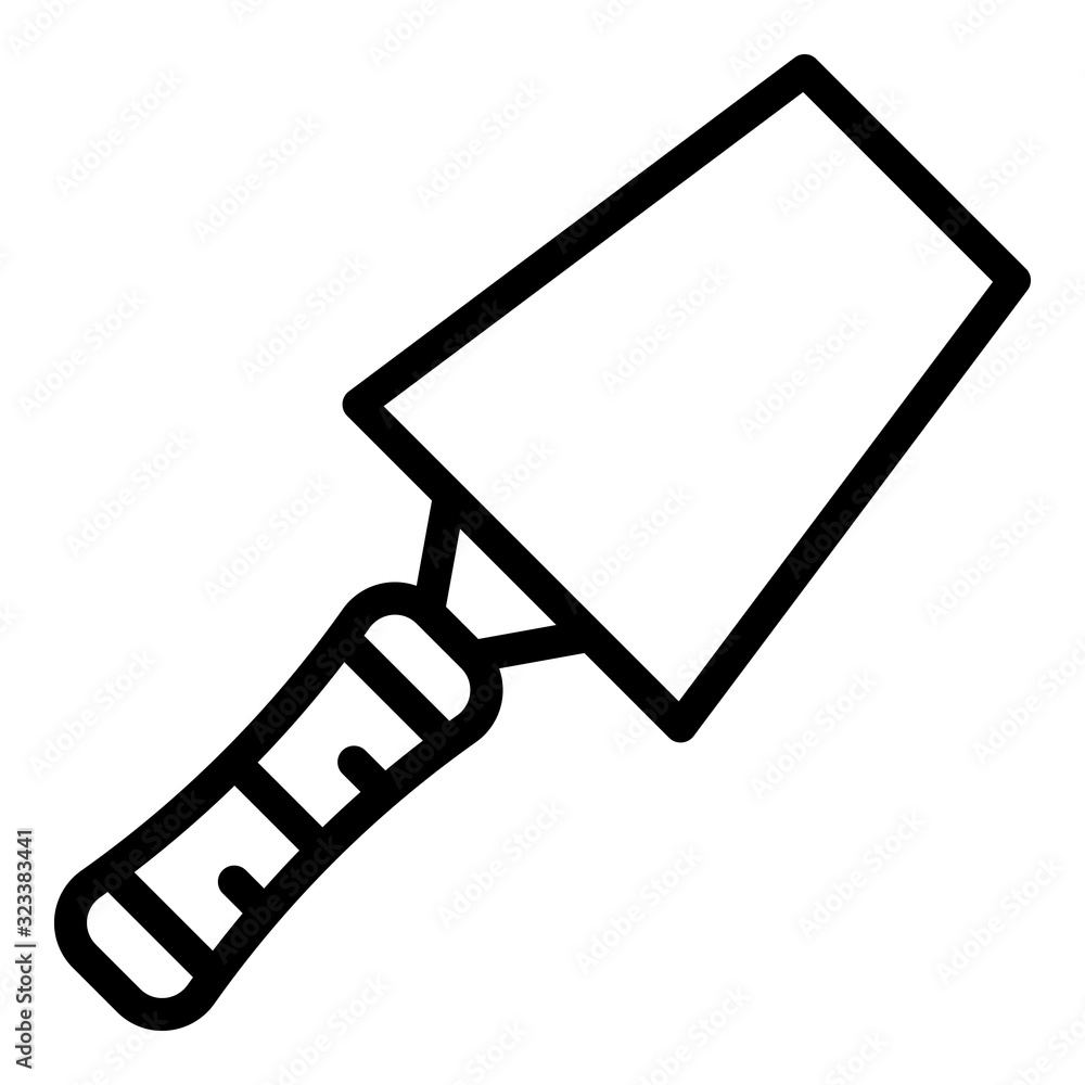 Brick trowel icon. Outline brick trowel vector icon for web design isolated on white background Brick trowel icon. Outline brick trowel vector icon for web design isolated on white background