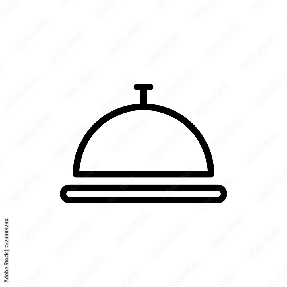 hotel bell lobby icon vector hotel bell lobby icon vector