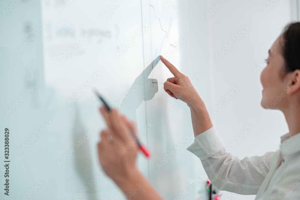 Asian woman is working in office Asian woman is working in office