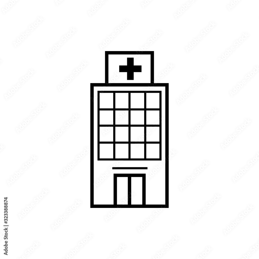 hospital icon vector hospital icon vector