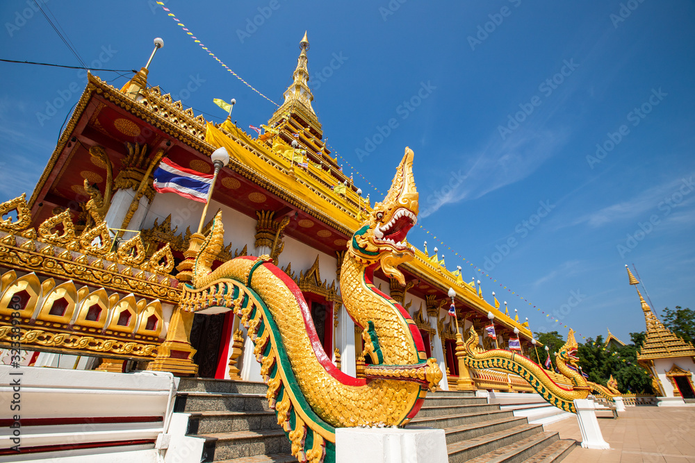 Khonkaen, THAILAND February 9,2020 Phrathat KhamKaen at Wat