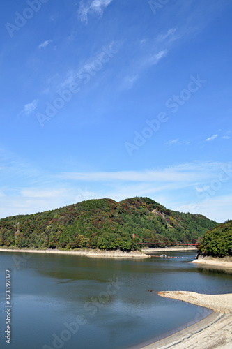Hanayamako Lake. Famous fishing and leisure spots in Miyagi Prefecture.