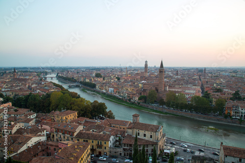 Verona city panorama