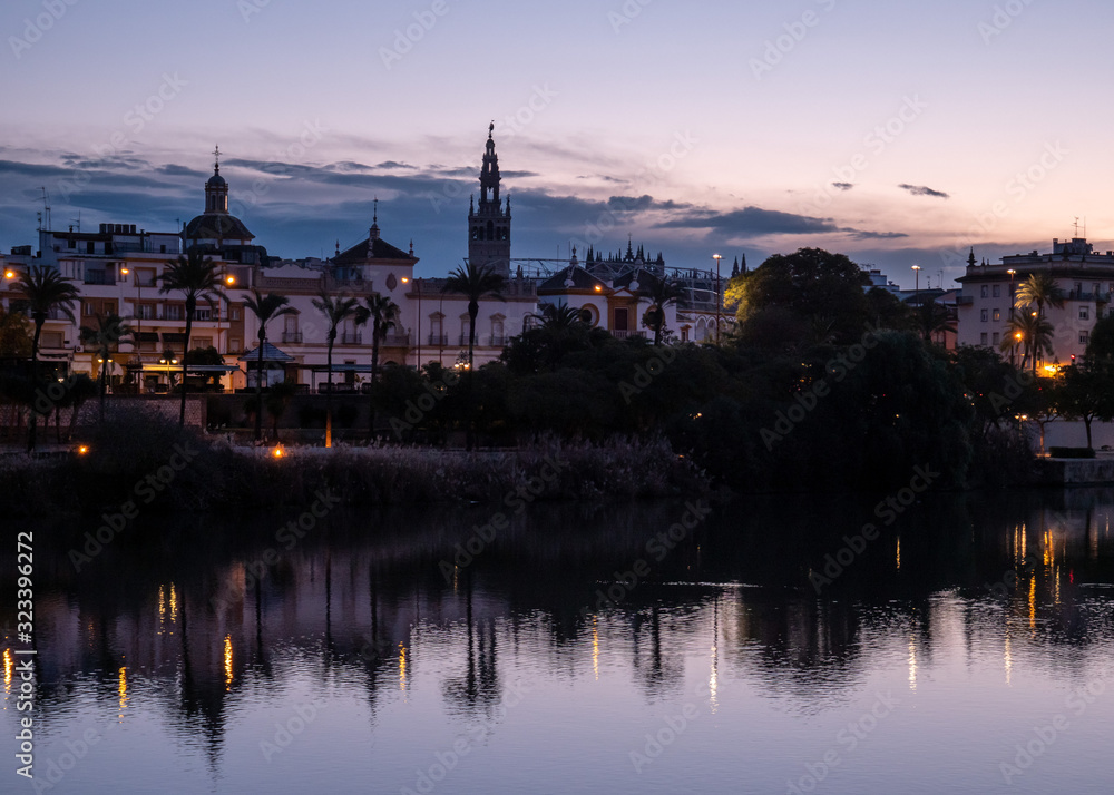 The Seville Skyline at Sunrise
