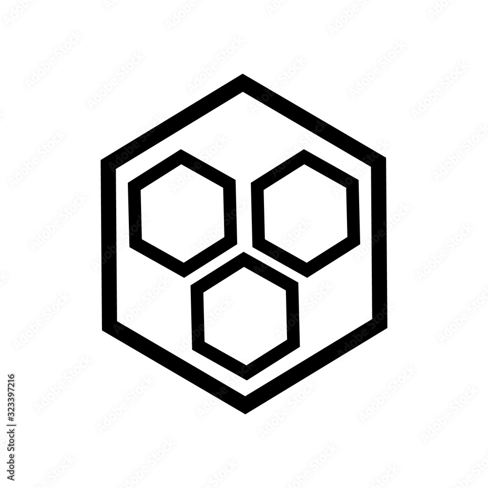 hexagon icon vector hexagon icon vector