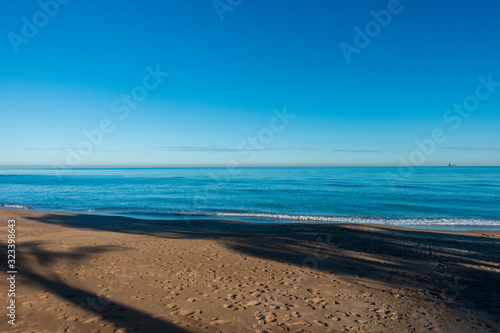 Benicassim Beach a clear summer day, Costa Azahar photo