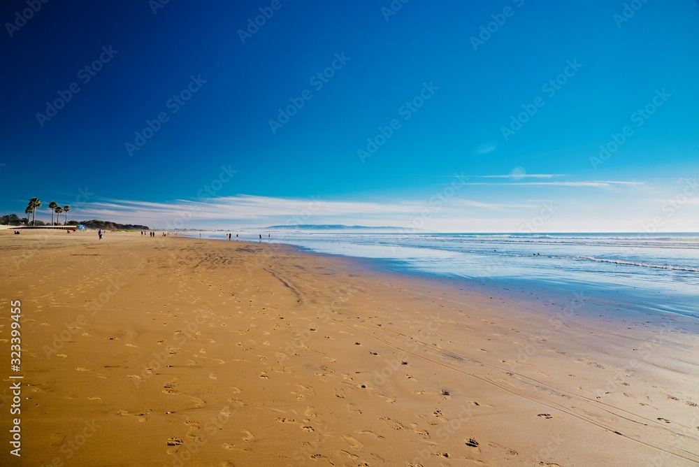 town of Pismo Beach on the Pacific coast of California