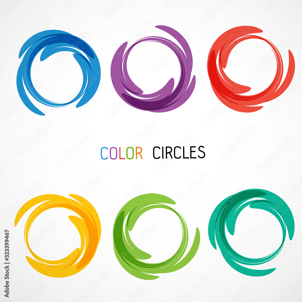 Obraz premium Color circles set