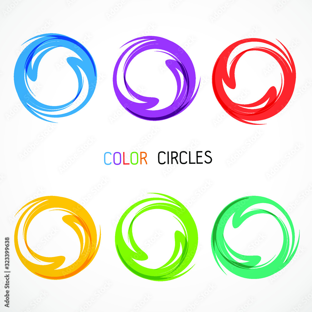 Color circles set Color circles set