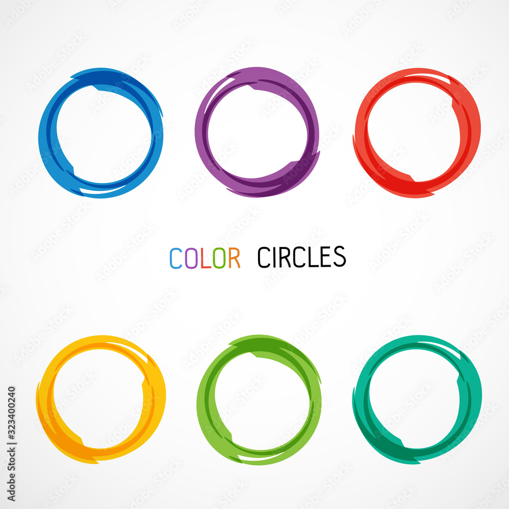 Color circles set Color circles set