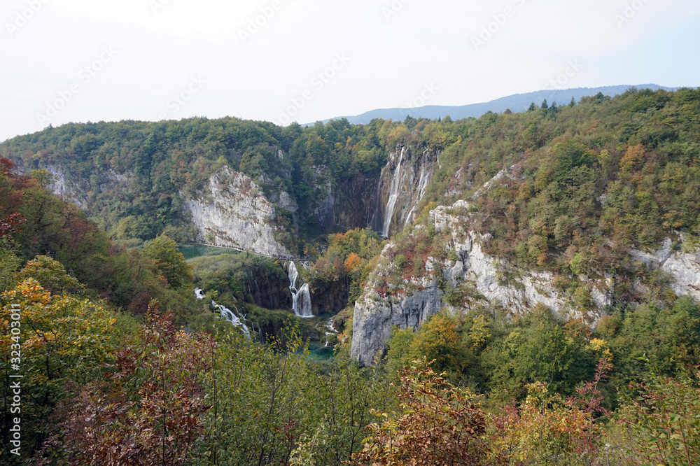 Plitvice Lakes National Park, Jezera, Croatia - 30 September 2019 Plitvice Lakes National Park, Jezera, Croatia - 30 September 2019